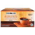 Food Lion Breakfast Blend Medium Roast Single Serve Coffee Cups