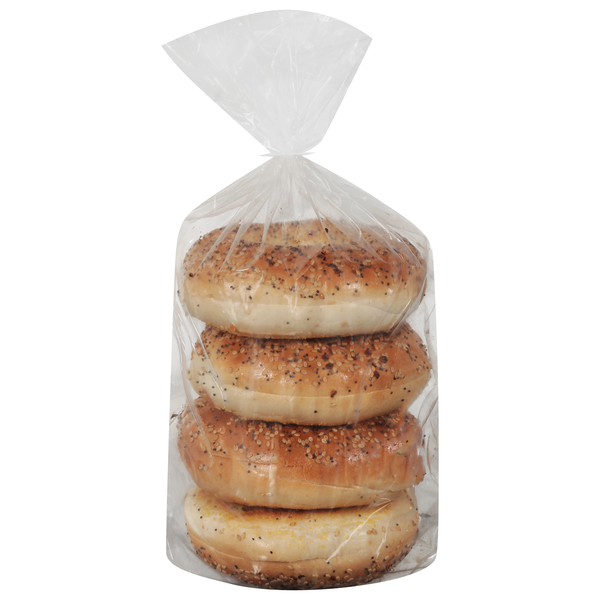 Food Lion Bakery Everything Bagels - 4 ct