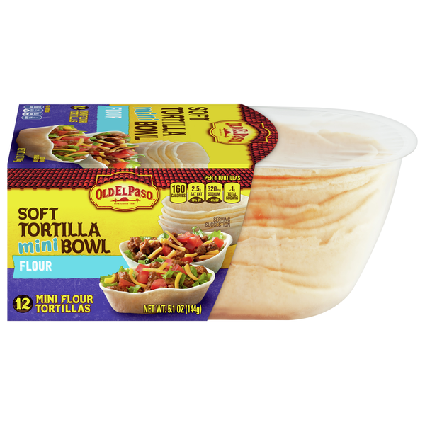 Save on Old El Paso Tortilla Taco Bowls Mini Flour 12 ct Order Online