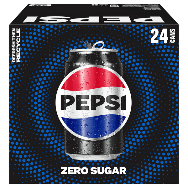 Pepsi Zero Sugar Cola Soda - 24 pk