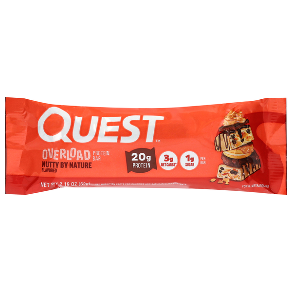 Quest Overload Nutty By Nature Flavored Protein Bar