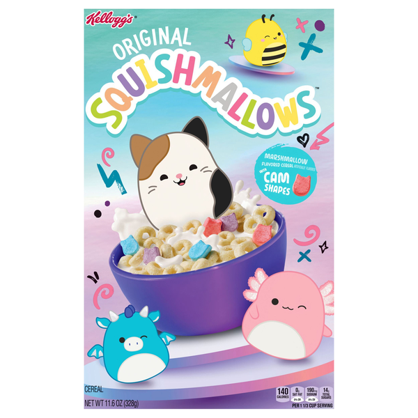 Kellogg's Squishmallows Original Cereal with Marshmallows