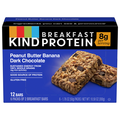 KIND Peanut Butter Banana Dark Chococolate Protein Breakfast Bars - 6 ct
