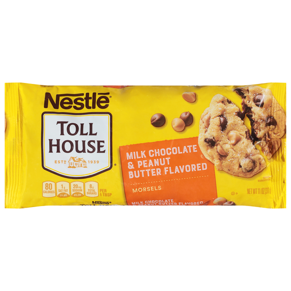 Nestle Toll House Milk Chocolate & Peanut Butter Baking Morsel Chips