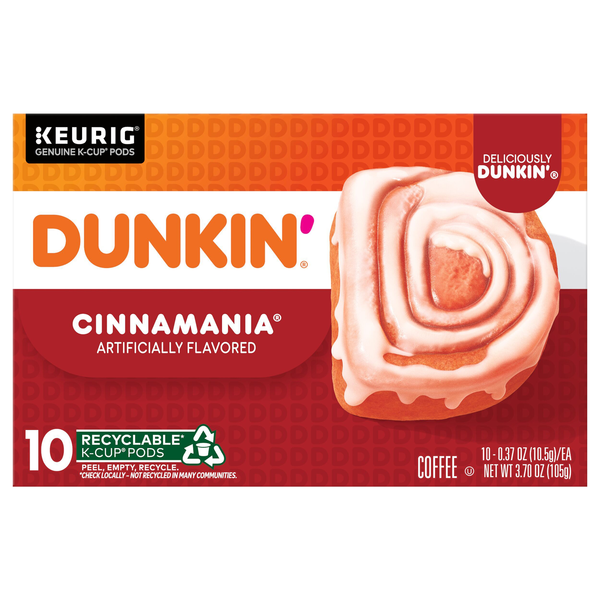 Save on Dunkin' Cinnamon Coffee Roll KCup Pods Order Online Delivery