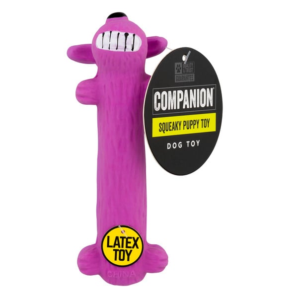 Companion Essentials Puppy Toy Plush Vinyl Squeaky