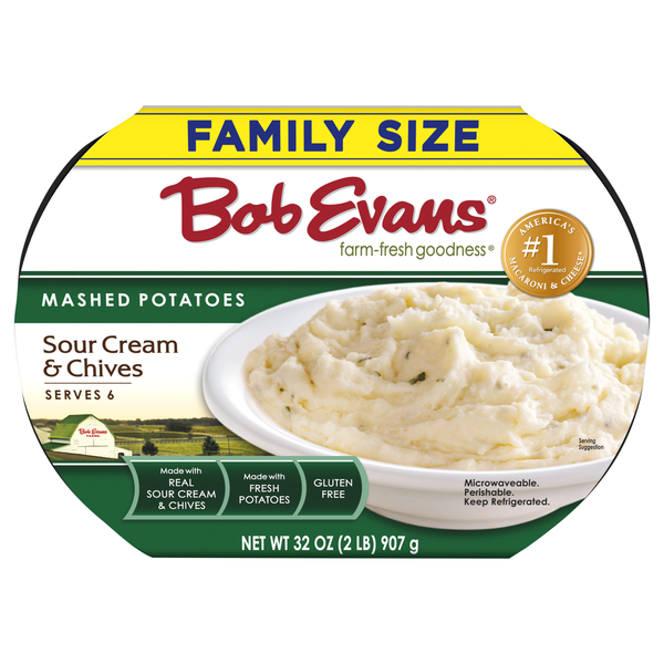 Bob Evans Mashed Potatoes Sour Cream & Chives Family Size