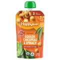 Happy Baby Organics 2 Baby Food Squash Chickpeas & Spinach