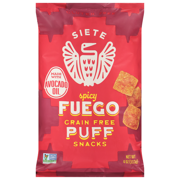 Siete Gluten & Grain Free Spicy Fuego Puff Snacks