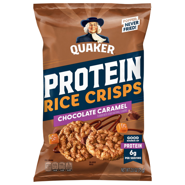 Quaker Chocolate Caramel Protein Rice Crisps