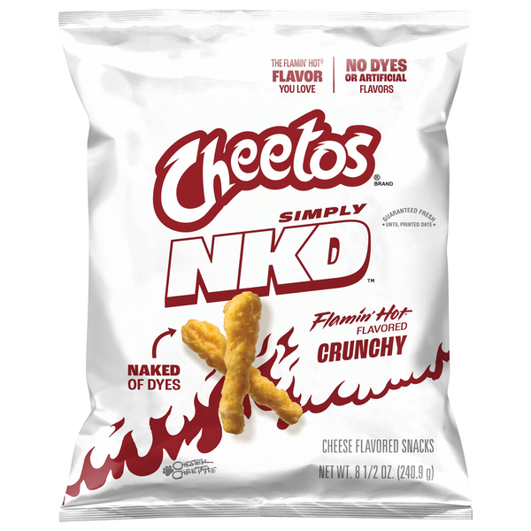 Cheetos Simply NKD Crunchy Flamin' Hot Cheese Snacks