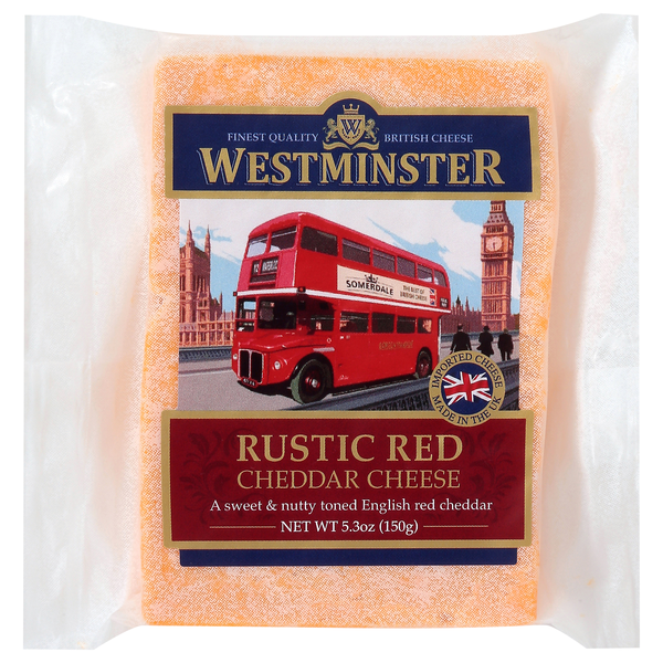 Westminster Rustic Red Cheddar Cheese Block