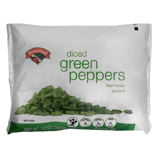 Hannaford Diced Green Peppers Frozen