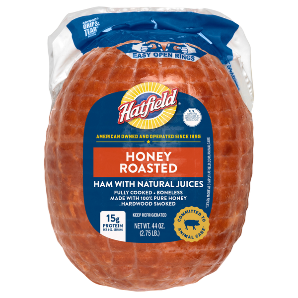 Hatfield Fully Cooked Boneless Honey Roasted Hardwood Smoked Ham