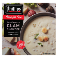Phillips New England Clam Chowder Soup For One Frozen