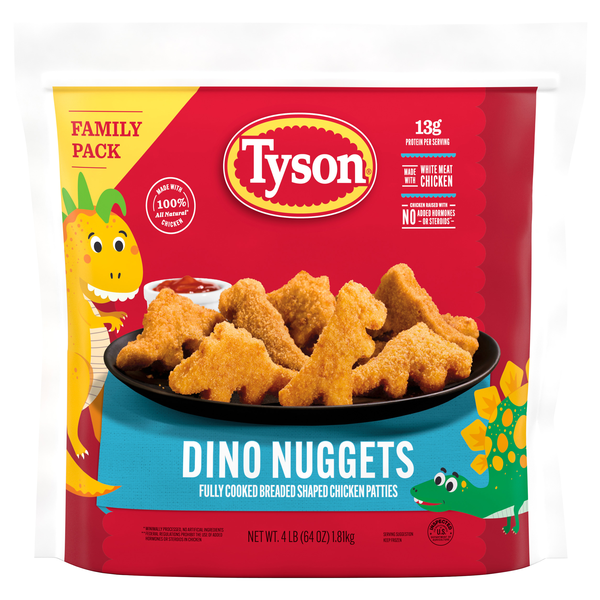 Tyson Breaded Chicken Dino Nuggets Frozen