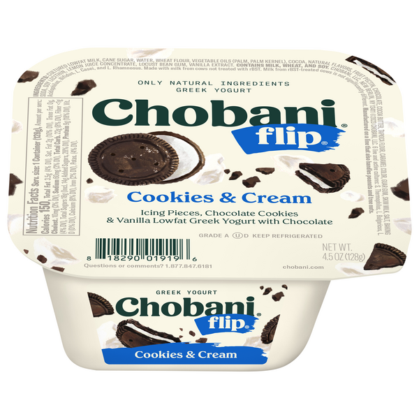 Chobani Flip Low Fat Cookies & Cream Greek Yogurt Cup