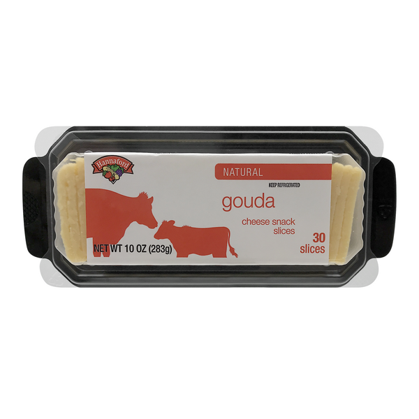 Hannaford Natural Gouda Cheese Snack Slices - 30 ct