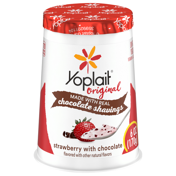 Yoplait Original Low Fat Strawberry with Chocolate Yogurt Cup