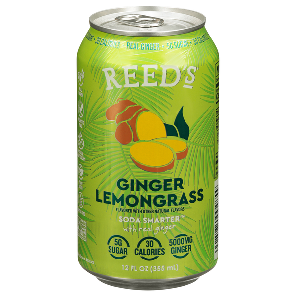 Reed's Soda Smarter Ginger Lemongrass