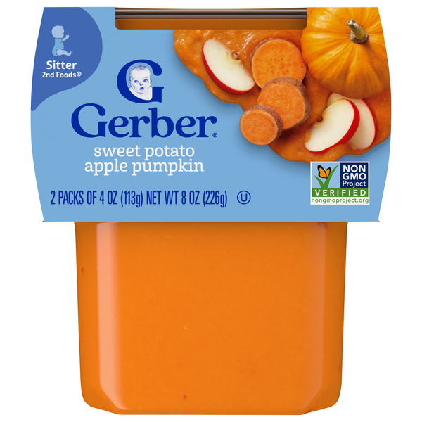Gerber Natural 2nd Baby Food Sweet Potato Apple Pumpkin - 2 ct