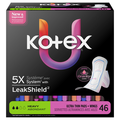 Kotex LeakShield Heavy Ultra Thin Pads + Wings