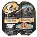 SHEBA Gravy Indulgence Chicken Entree in Extra Gravy Wet Cat Food - 2 ct
