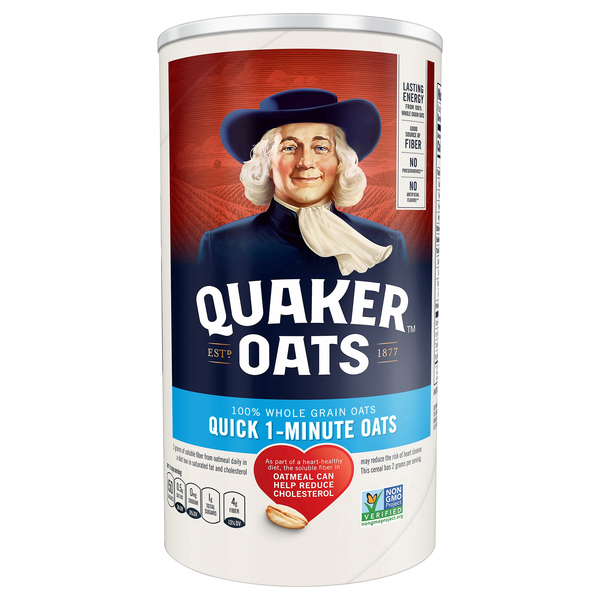 Quaker 100% Whole Grain Quick 1-Minute Rolled Oats