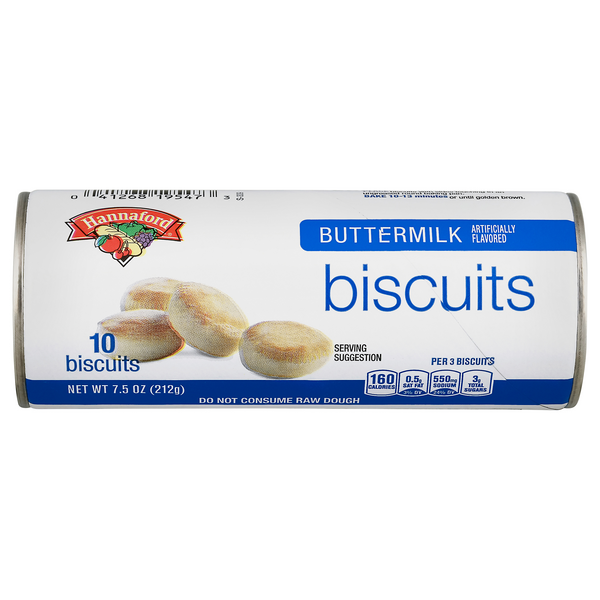 Hannaford Buttermilk Biscuits - 10 ct