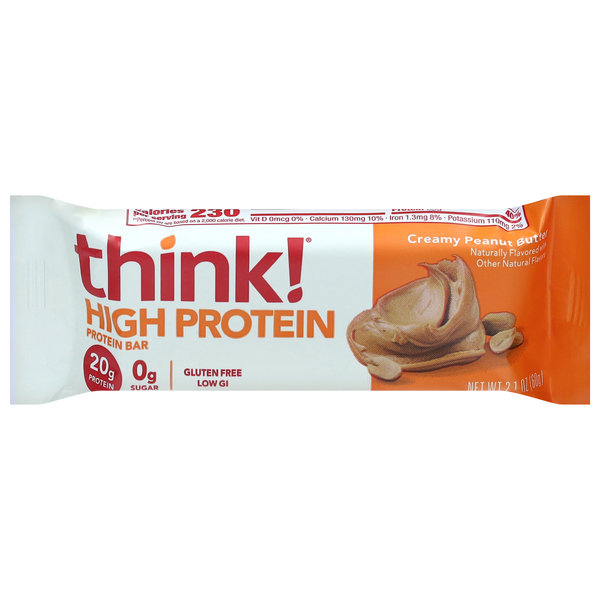 think! Gluten Free Creamy Peanut Butter 20g High Protein Bar