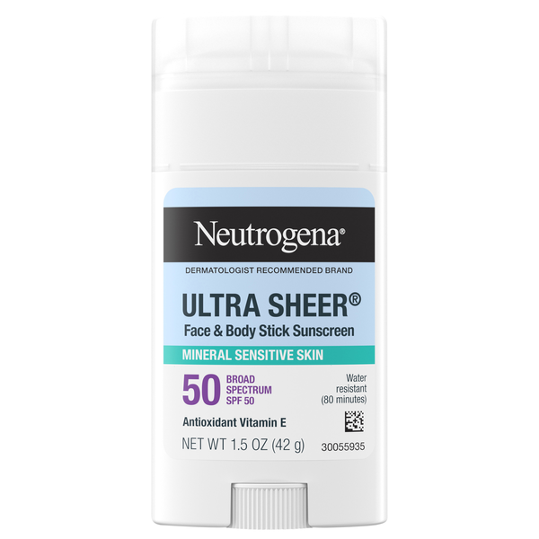 Neutrogena Ultra Sheer SPF 50 Mineral Sunscreen Stick