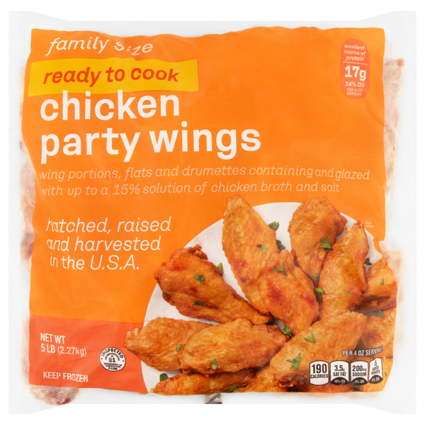 Chicken Party Wings Family Size Frozen