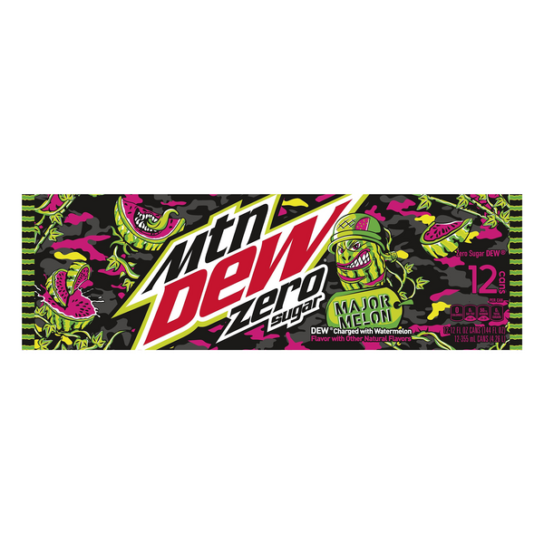 Save on Mtn Dew Zero Sugar Major Melon Soda 12 pk Order Online