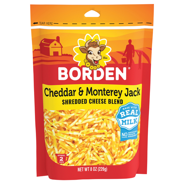 Borden Cheddar & Monterey Jack Shredded Cheese Blend