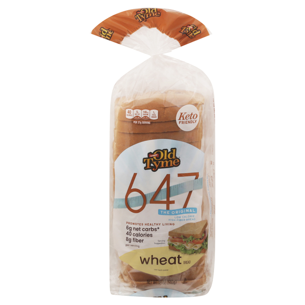 Schmidt Old Tyme 647 40 Calories Wheat Bread Sliced