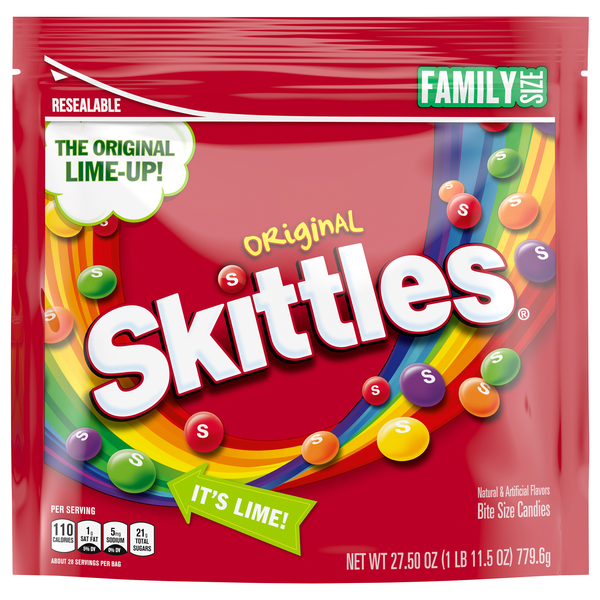 Skittles Original Bite Size Chewy Candy Family Size