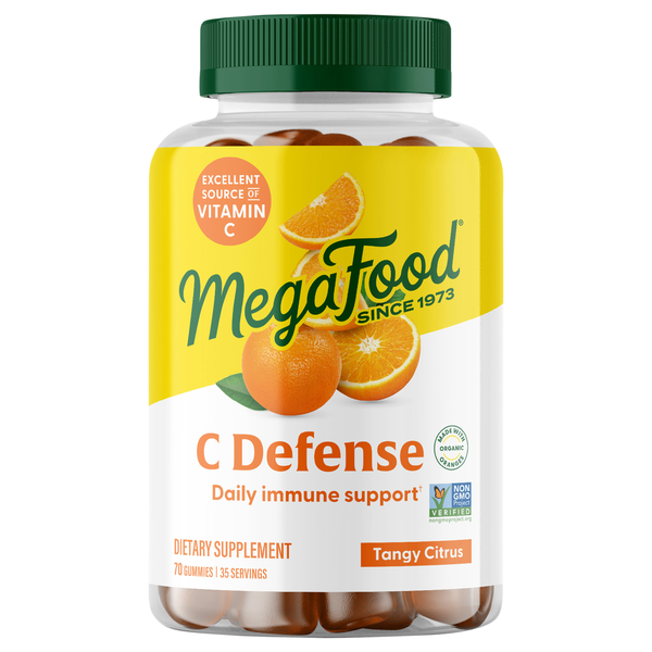 MegaFood C Defense Tangy Citrus Supplement Gummies
