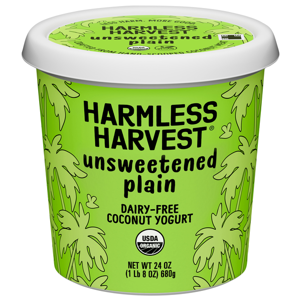 Harmless Harvest Organic Vegan Unsweetened Plain Cultured Coconut Yogurt