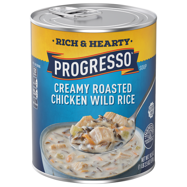 Progresso Rich & Hearty Gluten Free Creamy Roasted Chicken Wild Rice Soup