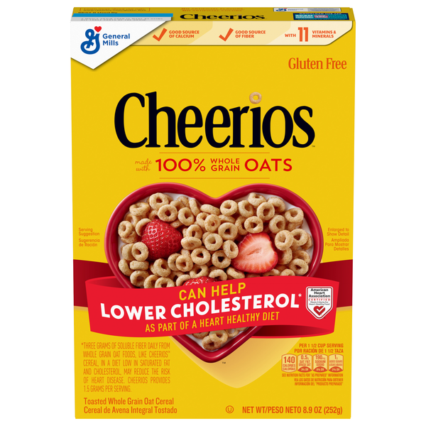 Cheerios Gluten Free Toasted Whole Grain Oat Cereal