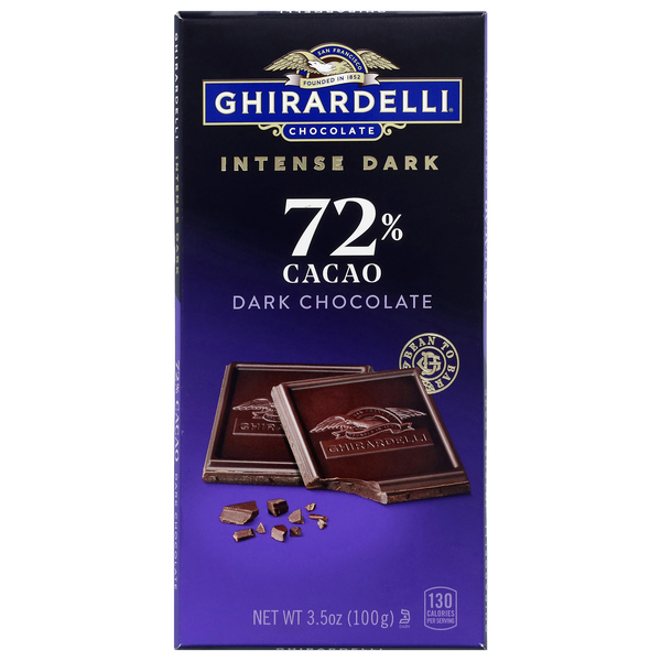 Ghirardelli Intense Dark Chocolate Candy Bar 72% Cacao