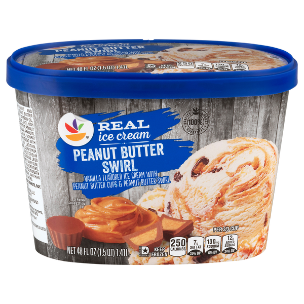 Giant Peanut Butter Swirl Real Ice Cream