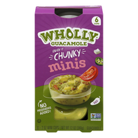 Wholly Guacamole Medium Chunky Minis Single Cups - 6 ct
