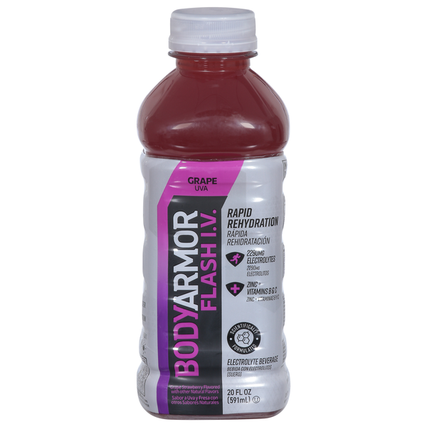 Save on BODYARMOR Flash I.V. Grape Electrolyte Beverage Order Online