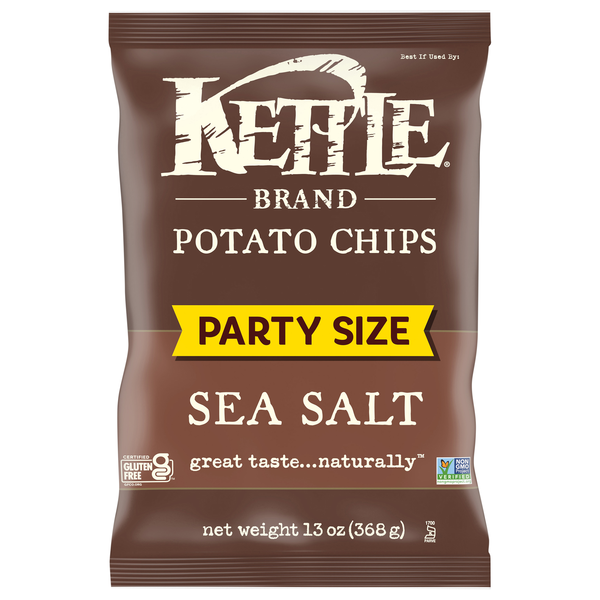 Kettle Brand Potato Chips Sea Salt Gluten Free Party Size