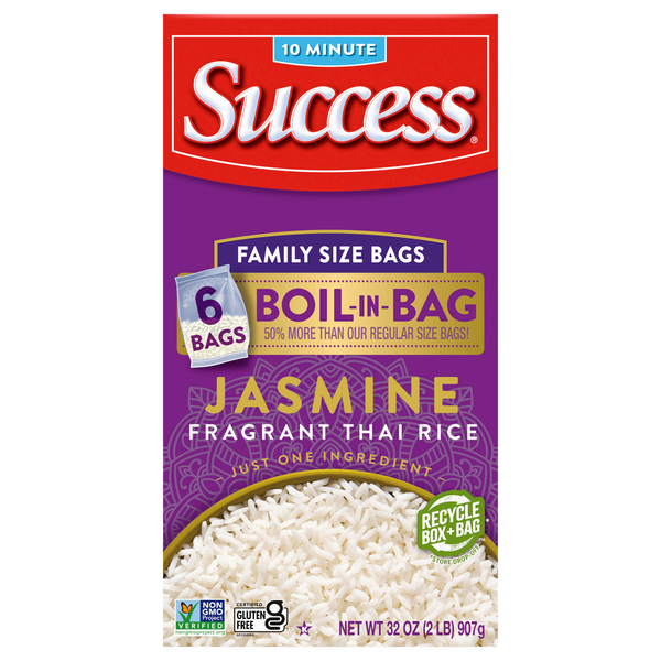 Success Boil-in-Bag Thai Jasmine Rice Family Size - 6 ct