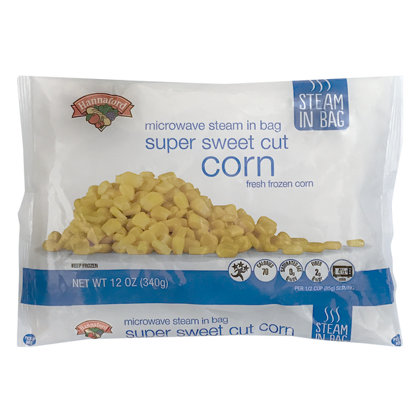 Hannaford Steam In Bag Super Sweet Cut Corn Frozen