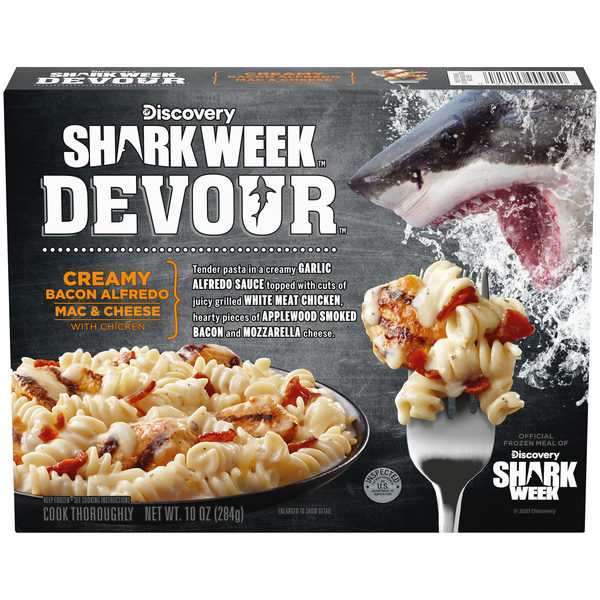 DEVOUR Creamy Bacon Alfredo Mac & Cheese with Chicken Frozen Meal