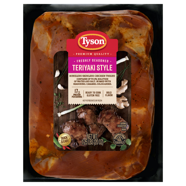 Save on Tyson Teriyaki Style Boneless Skinless Chicken Thighs Order Online Delivery Food Lion