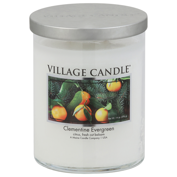 Village Candle Clementine Evergreen